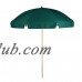 6.5 ft. Steel Octagon Shaped Commercial Grade Beach Umbrella with Ash Wood Pole & Acrylic Fabric   